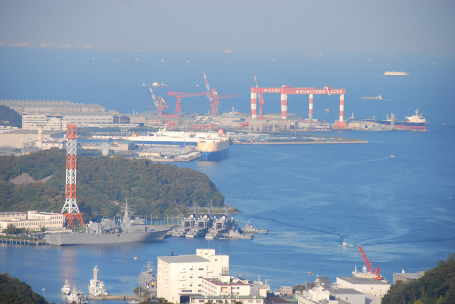 Distant View of Nagaura Port